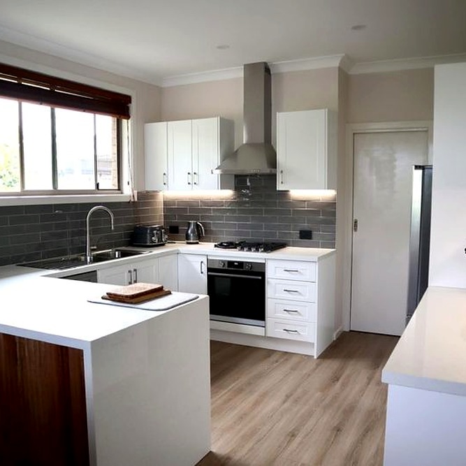 Kitchen renovation with timber accents